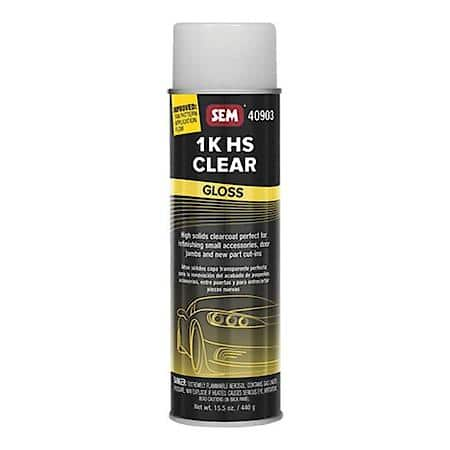 1K HS Clear - Designed as a quick alternative to mixing typical automotive clearcoats