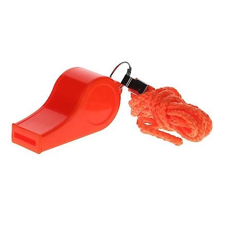 46011 WHISTLE-ORANGE PLASTIC Meets USCG requirements as a signal device.