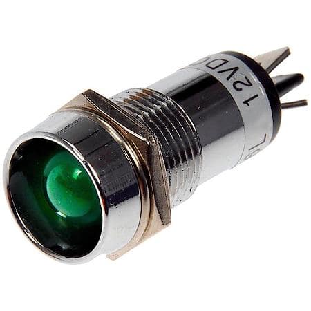 9/16 In. LED Indicator Light - Green