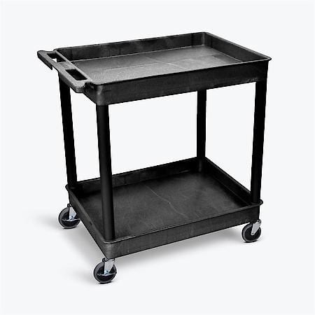 2-Shelf Plastic Utility Cart