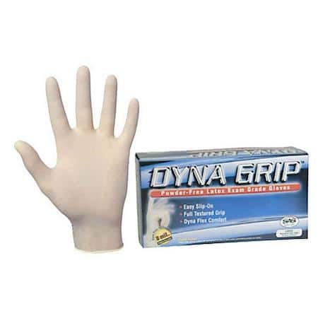 Dyna Grip Exam Grade Gloves, Large, Box of 100