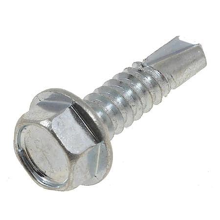 Self Tapping Screw-Hex Washer Head-1/4 In. x 1 In. (Sold by each)