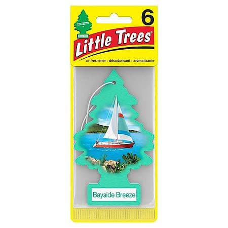 Hanging Air Freshener: Bayside Breeze Scent, 6 Pack