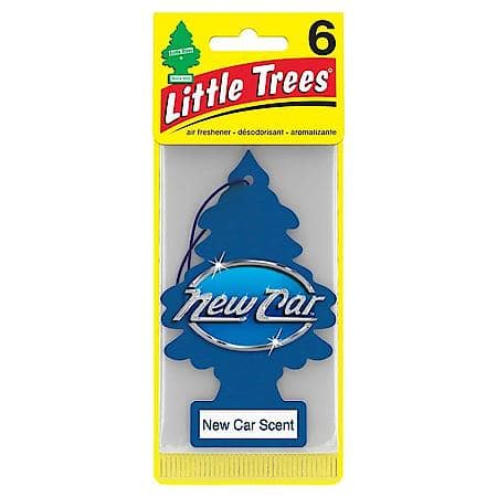 Hanging Air Freshener: New Car Scent Scent, 6 Pack