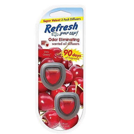 Mini Diffuser Air Freshener: Very Cherry Scent, 2 Pack