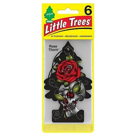 Hanging Air Freshener: Rose Thorn Scent, 6 Pack