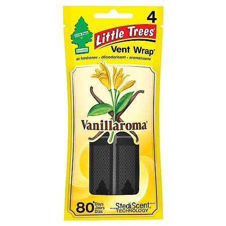 Vent Wrap Air Freshener: Vanillaroma Scent, 4 Pack