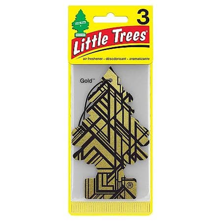 Hanging Air Freshener: Gold Scent, 3 Pack