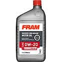 Full Synthetic High Mileage 0W-20 Engine Oil: 1 Quart