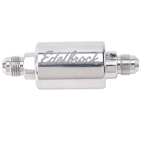 High-Flow Fuel Filter #8129 Polished Finish