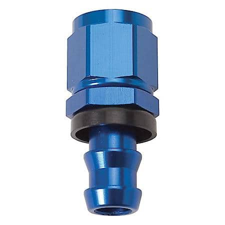 High-Flow Fuel Filter #624010 -6 AN Female to Barb Blue Anodized Finish