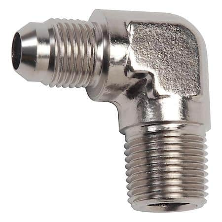 Flare to Pipe Adapter, Endura, 4 AN to 1/8" NPT, 90°