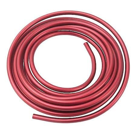 Aluminum Fuel Line, Red, 1/2"