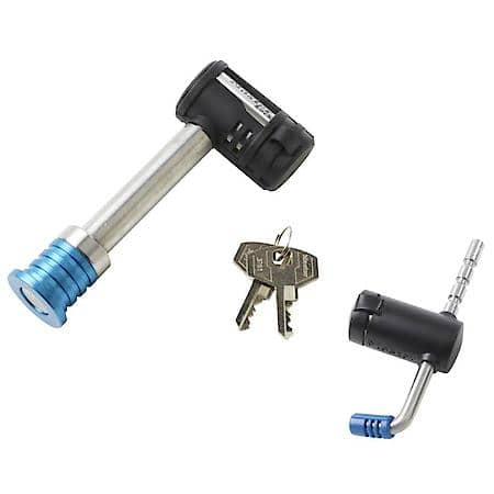 Keyed Alike Stainless Steel Coupler Lock and Receiver Lock - Fits both 1/2" and 5/8" receivers