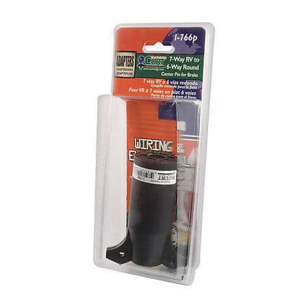 7-Way Round RV To 6-Way Round Adapter