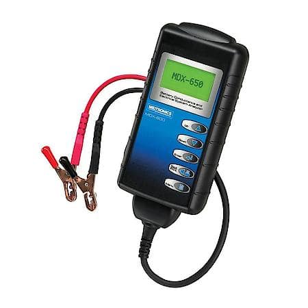 6/12V Digital Battery/Electrical System Tester, A208 10' Cables w/Standard Metal Clamps, Bag