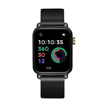 Smart Watch - 45 mm High-Definition Touchscreen, Black Case and Band