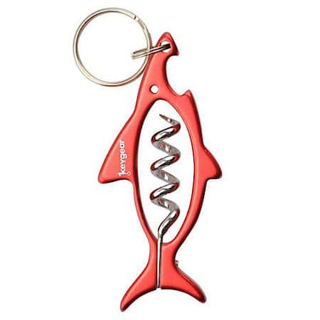 Shark Key Chain Corkscrew