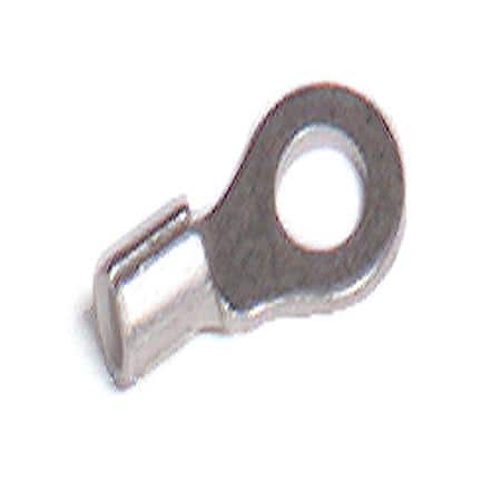 Ring Terminal, Uninsulated, 16-14 Ga, 1/4", Pack 50