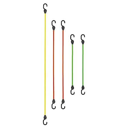 5 Piece Super Strong Bungee Assortment