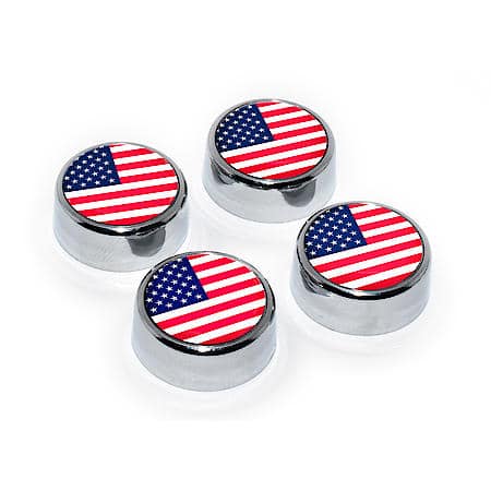 USA License Plate Frame Screw Caps