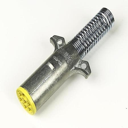 Trailer Plug, Iso, 7 Pole With Spring, Die Cast, Pk 1