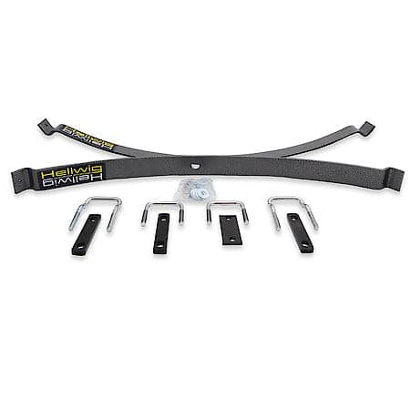 Helper Spring Kit, Leaf Spring Design, Top Of Factory Leaf, 2000 Lb, Steel