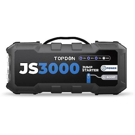 TOPDON JS3000 -  3000 Peak Amp Battery Jumpstarter, Power Bank, & Flashlight