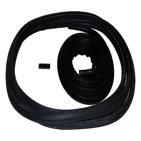 Direct-Fit, Black Rubber, With Windshield Mouldng And Windshield Weatherstrip Cap