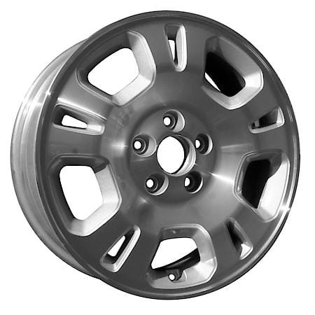 New Aluminum Alloy Wheel Replica, 17 X 6, 10 Straight Spoke, Machined And Silver