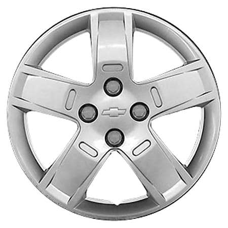 Reconditioned OEM Wheel Cover, 15 Inch, 5 Spokes, All Painted Silver