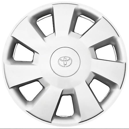 Reconditioned OEM Wheel Cover, 14 Inch, 7 Square Holes, Silver