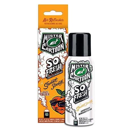 Mister Cartoon Aerosol Odor Eliminator Air Freshener, Sunset Peach, 2 oz.