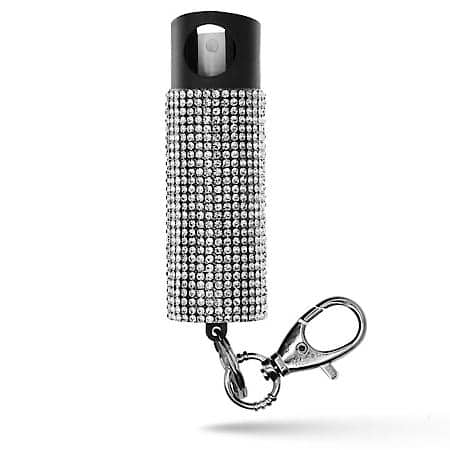 Bling It On - Keychain Glow In The Dark Pepper Spray with Rhinestones