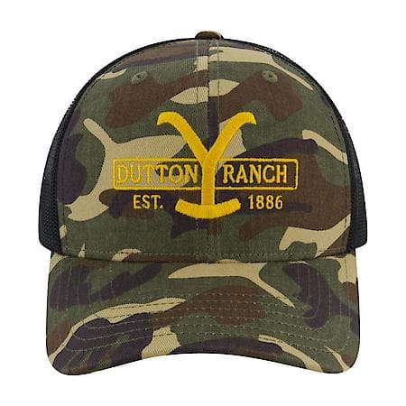 Yellowstone Dutton Ranch Camo Uncle Trucker Hat