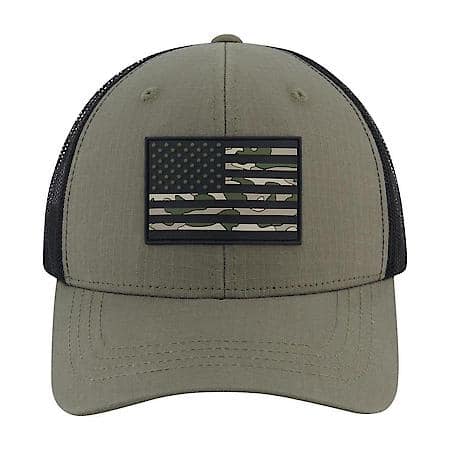 American Flag Mesh Trucker Hat