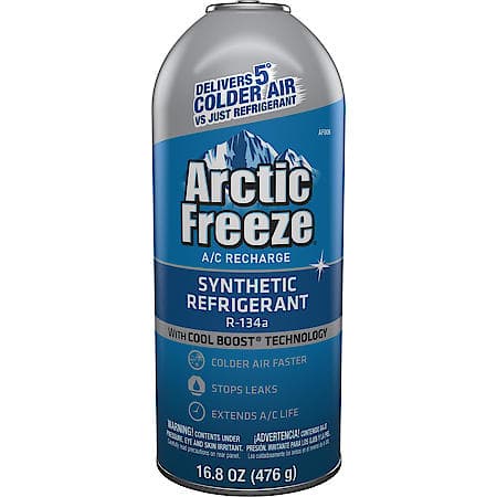 Synthetic R-134a Refrigerant: With Cool Boost, Seals Leaks & Delivers Colder Air, 16.8 oz. of R-134a & 3 oz. of additives