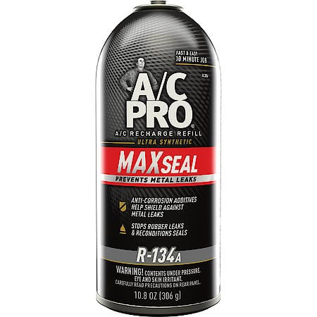 Max Seal R-134a Refrigerant: With A/C Leak Sealer, Shields Against Metal Leaks, 10.8 oz.