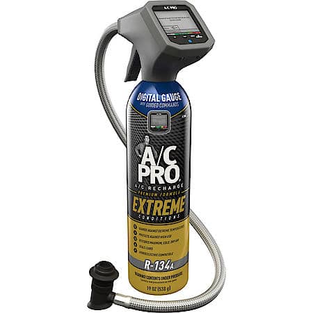 R-134a Refrigerant Kit: Includes Hose with Digital Gauge, For Extreme Conditions, 10.8 oz.