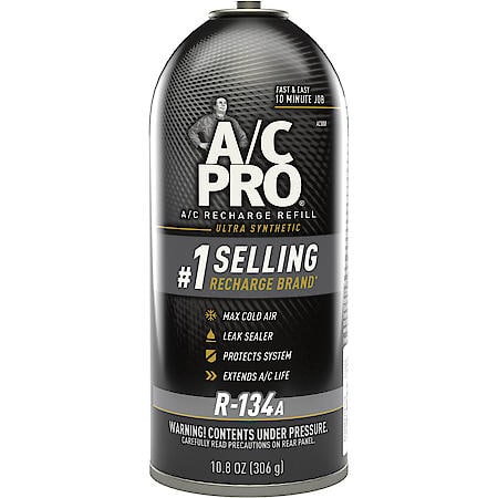 Ultra Synthetic R-134a Refrigerant: With Stop Leak Formula, Seals & Extends A/C Life, 10.8 oz.