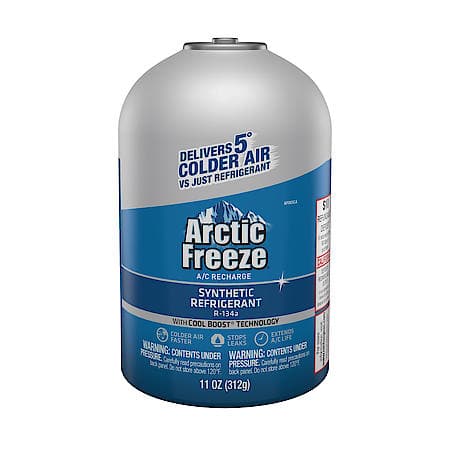 R-134a Refrigerant: With Cool Boost, Seals Leaks & Delivers Colder Air, 11 oz., CA Compliant