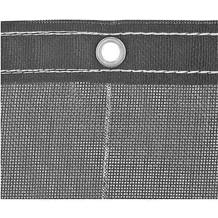 Heavy Duty Black Mesh Tarp 7 x 18 Foot
