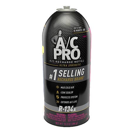 R-134a Refrigerant: With Stop Leak Formula, Seals & Extends A/C Life, 10.8 oz., CA Compliant