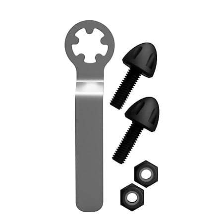 Anti-Theft License Plate Fasteners, Black PTFE