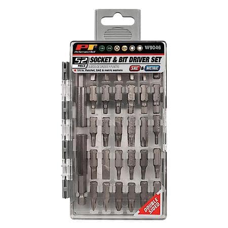 52 Piece Socket & Bit Driver Set