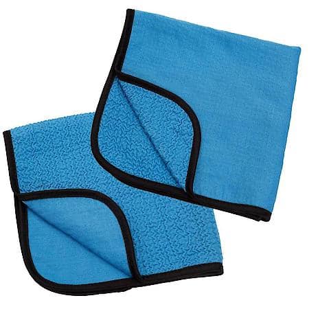 Microfiber Glass Towels, 16" x16", Pack of 2