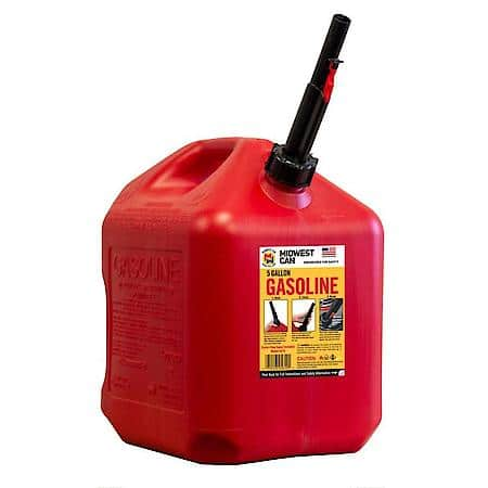 5 Gallon Auto Shut Off Gasoline Can, Red