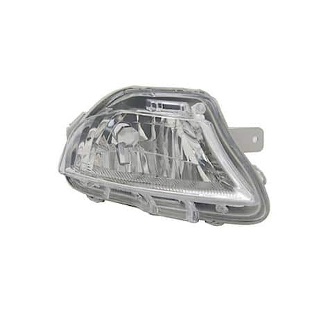 New CAPA Certified Standard Replacement Passenger Side Fog Light Lens/Housing