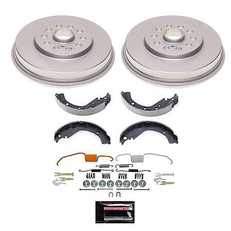 Rear Autospecialty Stock Replacement Brake Shoe and Drum Kit