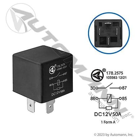 Relay ISO Mini - 4 Pin, 12V, 50A, SPST Resistor